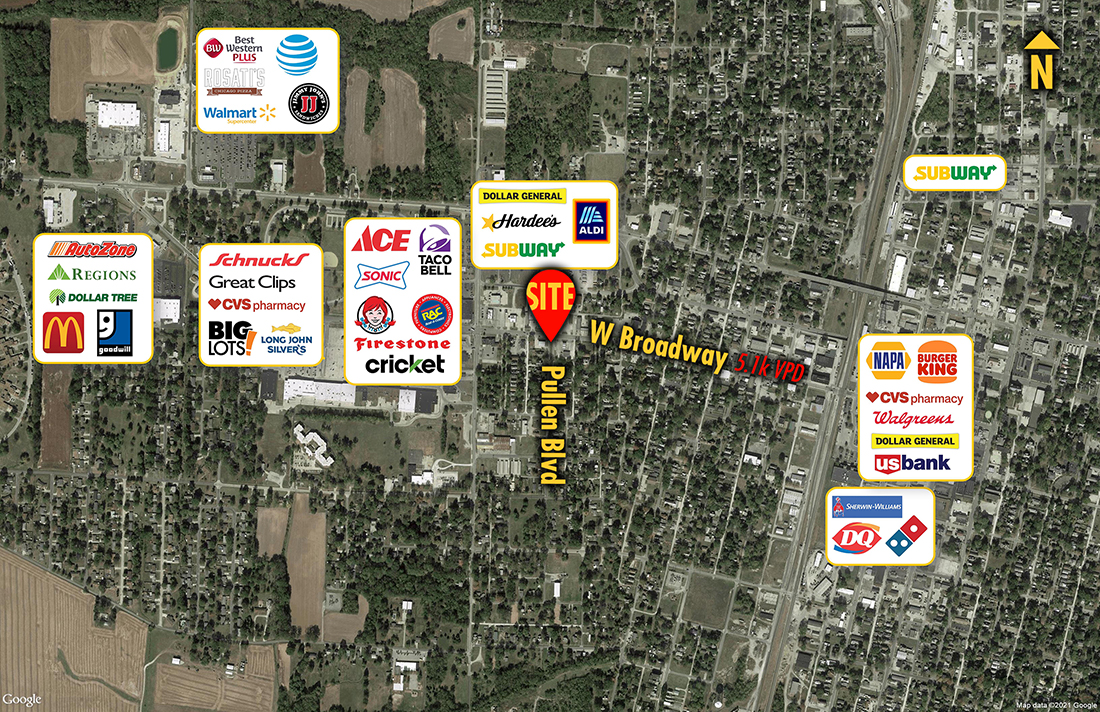 Site 7344, 638 W Broadway , Centralia, IL