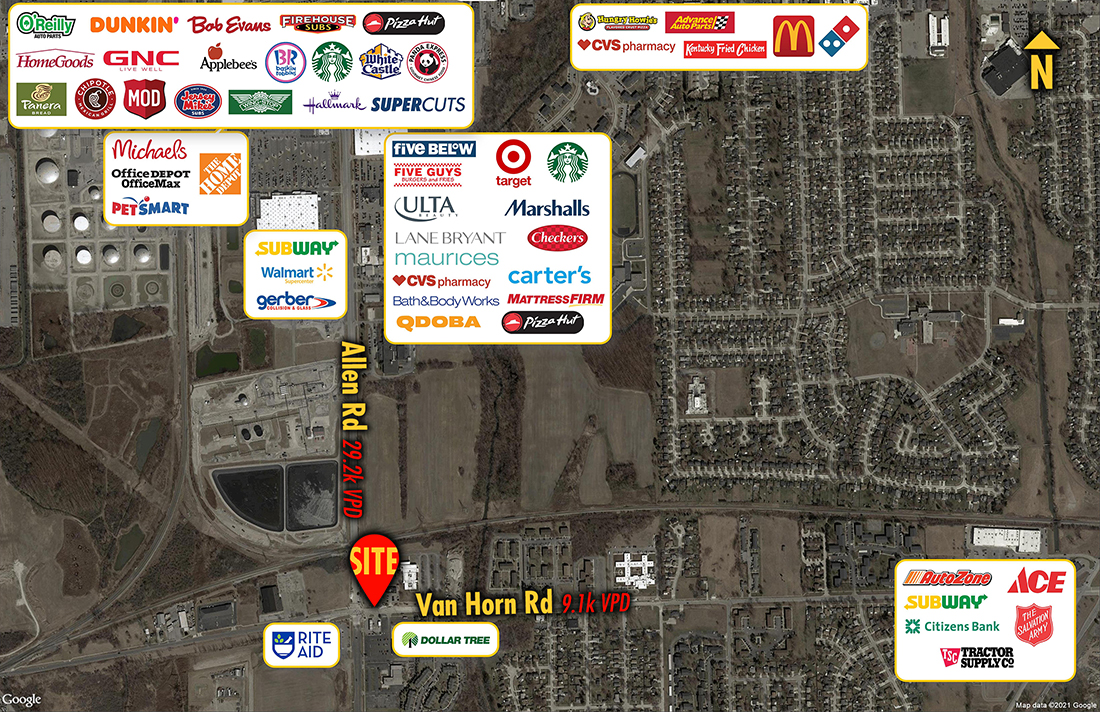 Site 8878, 24995 Allen Road, Woodhaven, MI
