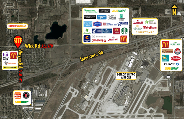 Site 2300, 9234 and 9282 Wayne Road, Romulus, MI