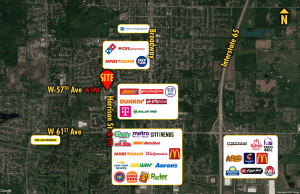 Site 8597, 5690 Harrison Street, Merrillville, IN