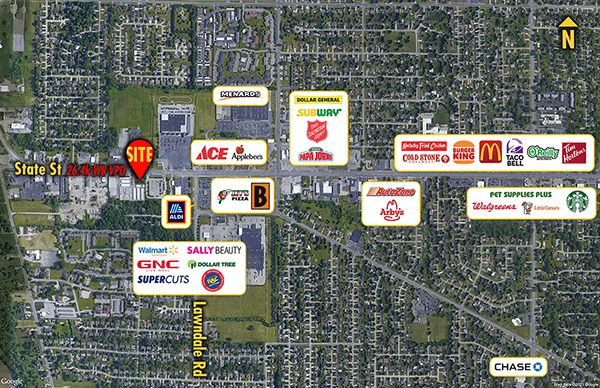 Site 8845, State Street West of Lawndale, Saginaw, MI