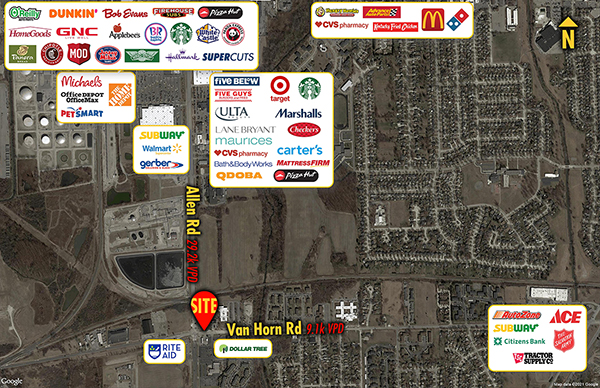 Site 8878, 24995 Allen Road, Woodhaven, MI