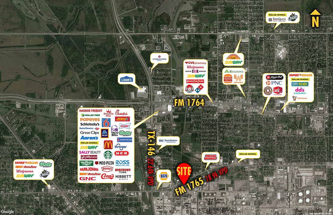 Site 40993, 3239 FM 1765, Texas City, TX