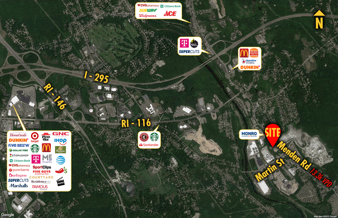 Site 1331, 1152 Mendon Road, Cumberland, RI