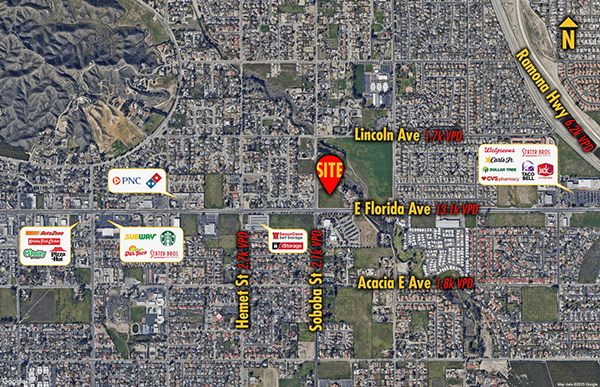 Site 25041, 4900 E Florida Ave, (Northeast corner of E Florida Ave & Soboba St), Hemet, CA